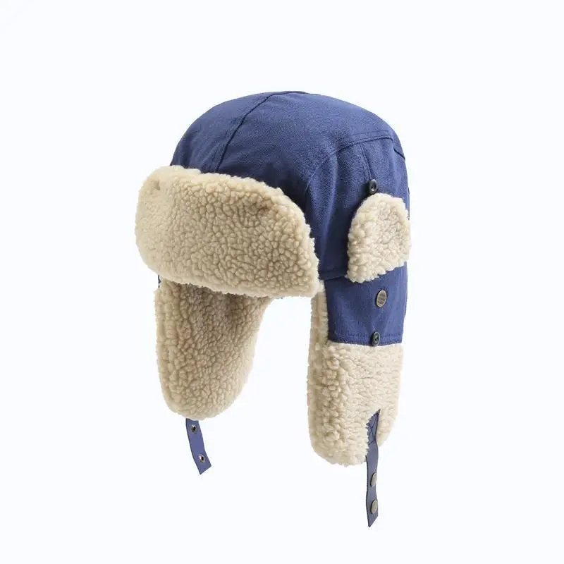 Winter Trapper Hat Trooper Aviation Hats for Men Women Snow Hat with Ear Flaps