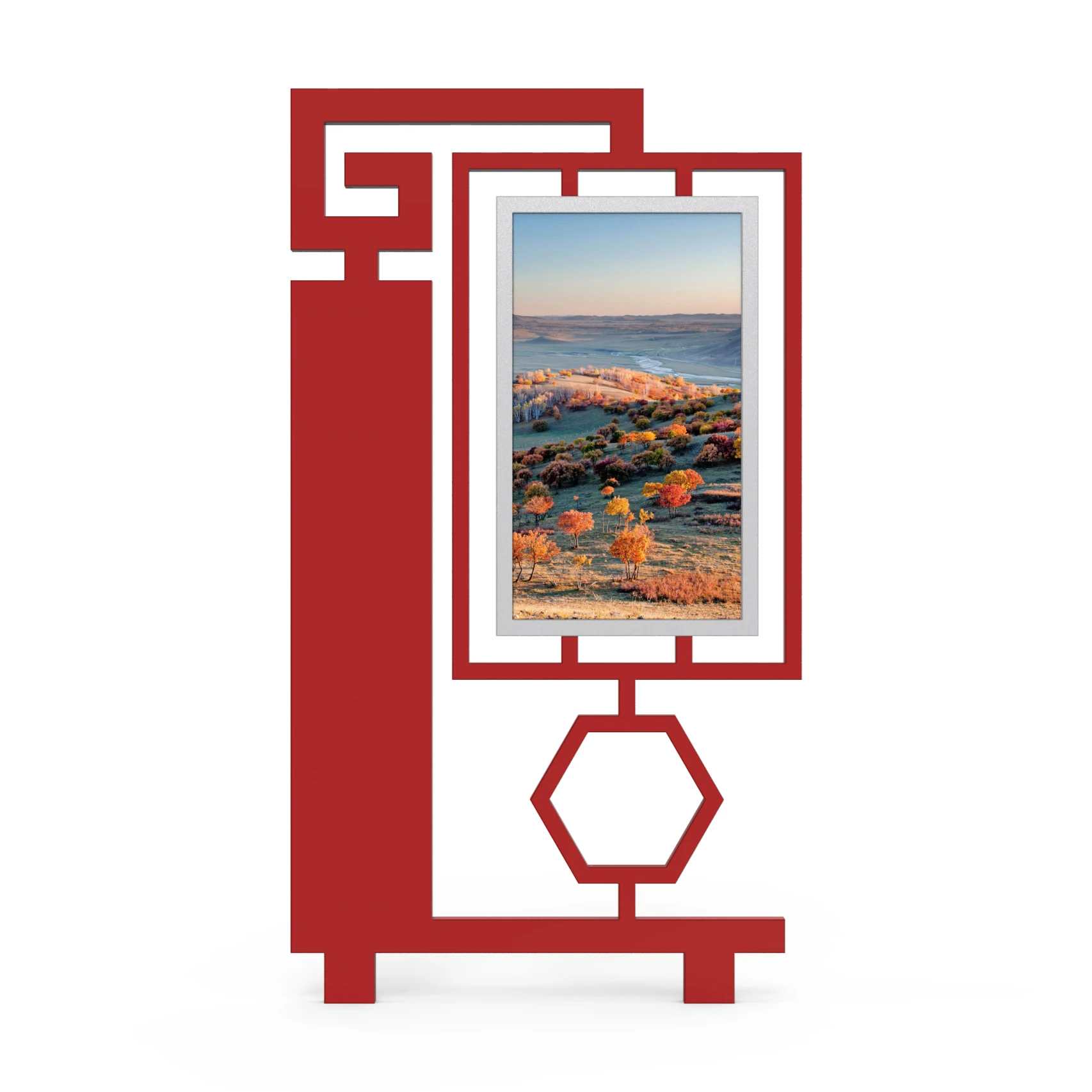 China fashion design of outdoor LCD signage TV and monitor for advertising post with waterproof and anti-reflection