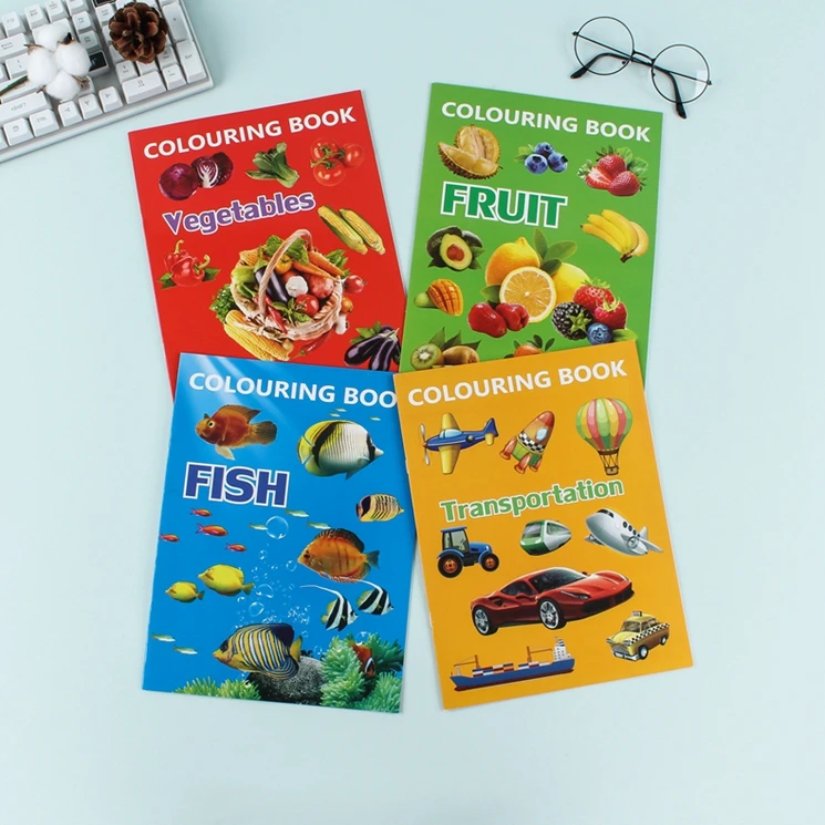 
Hot Selling Good Quality Drawing Set Coloring Custom Children Books For Kids With Pencil 