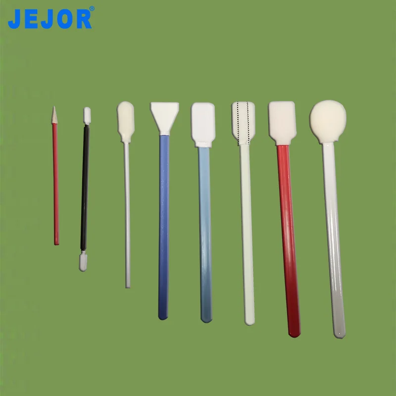 JEJOR Industrial Cleanroom Printer Cleaning Swabs Camera Sensor Micro Polyester Foam Swab Sticks