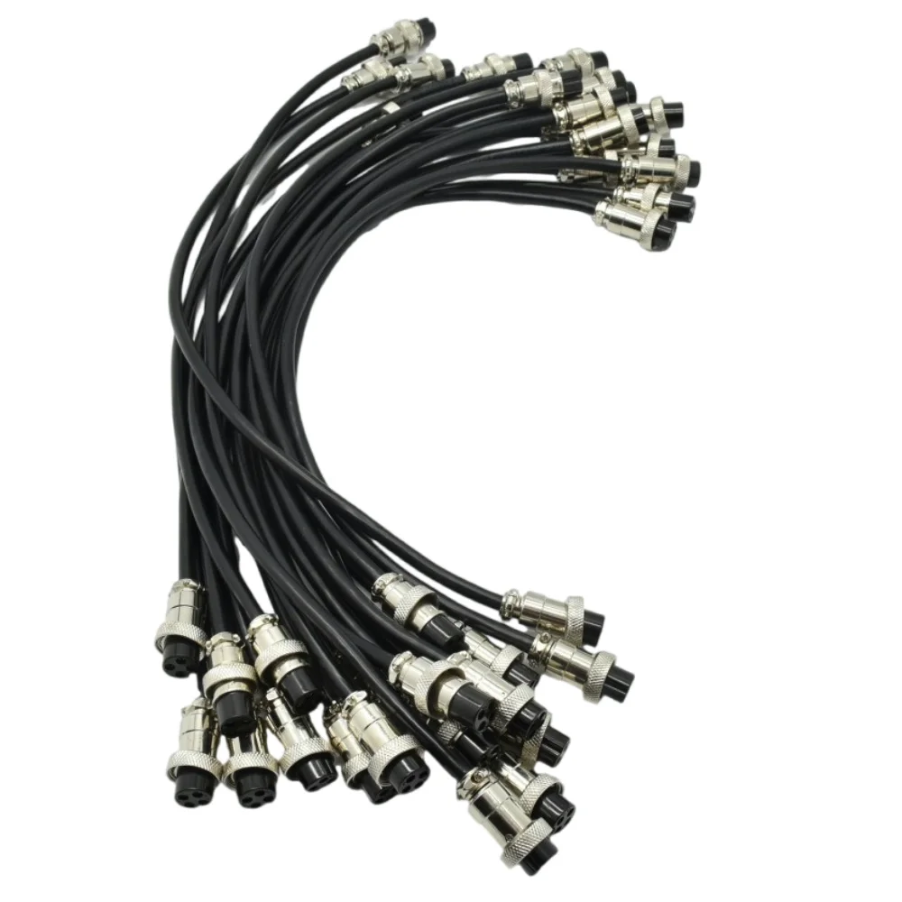 Custom Cable IP40 Waterproof GX16 4Pin female  Aviation Connector