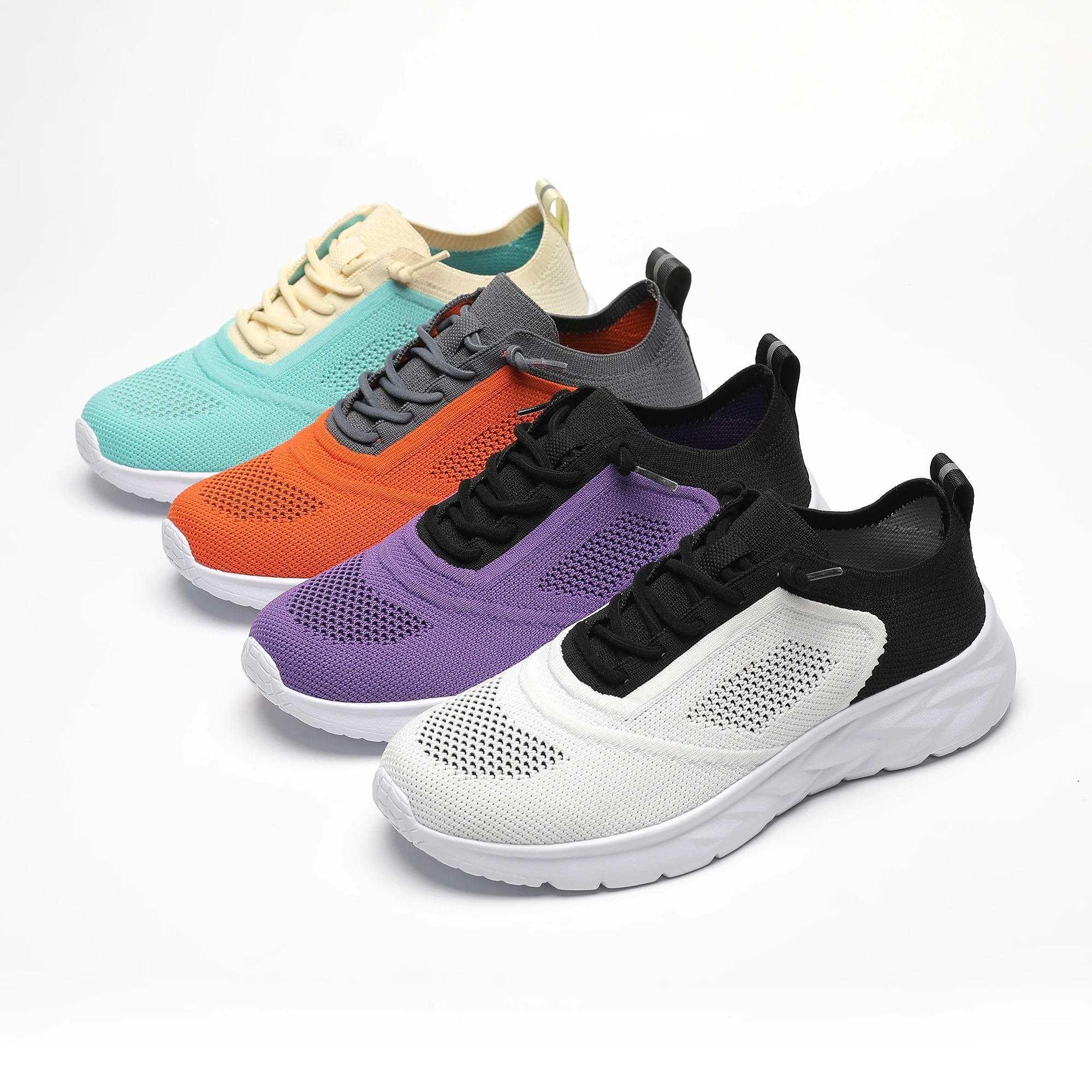 Wholesale Sports Running Shoes Unisex High Quality Mesh Breathable Soft Cushioning Sneakers 2024 New Style Fashion Walking Shoes