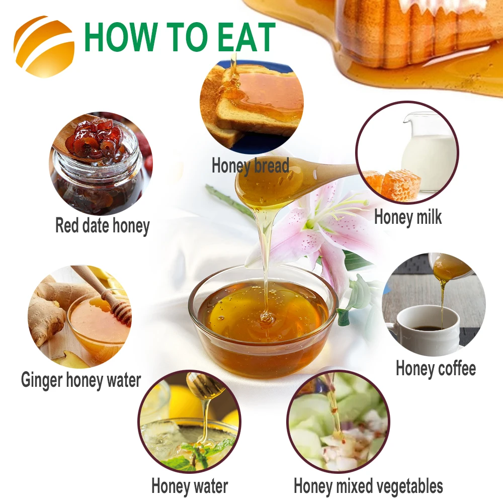 BEEHALL 500g Chinese Wholesale Natrual Mature Honey Le Miel OEM Bee Jujube Honey