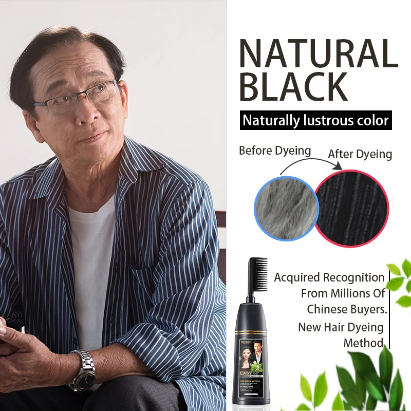 OEM Hair coloring comb dye  easy to operate at home organic ingredients hair dye cream applicator no damage on hair  private label