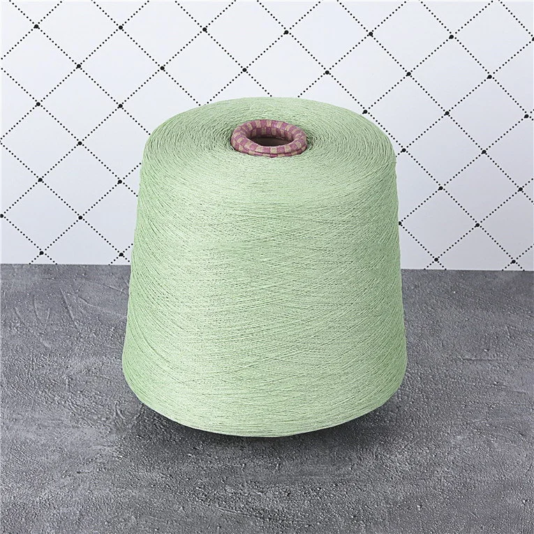 24s/1 11% Nylon 89% Viscose Blended Imitation Faux Linen Yarn soft affordable anti wrinkle summer fake flax for knitting machine