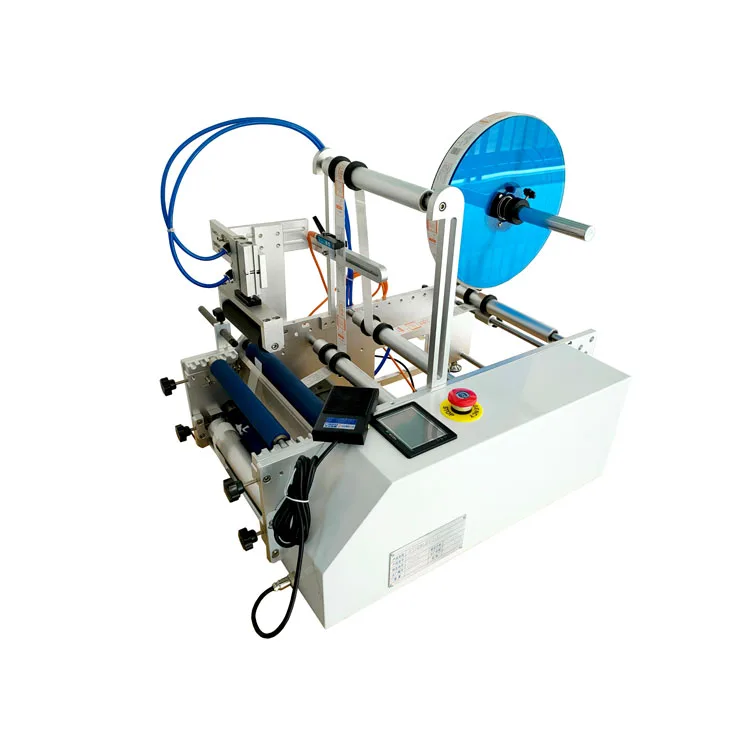 small bottle labeling  label machine semi automatic round bottle pet bottle labeling printing  machine