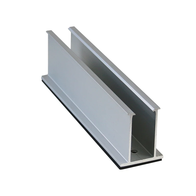W Type System Kit 100 kw Solar System Solar Panel Mounting Short Rail Aluminum Photovoltaic Mini Rai
