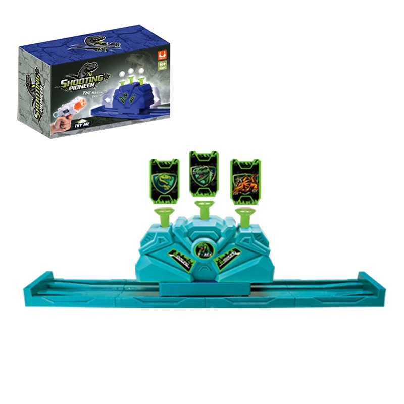 Top Seller Dinosaur Theme Movable Targets Safe Toy Gun Floating Ball Shooting Game  christmas gift