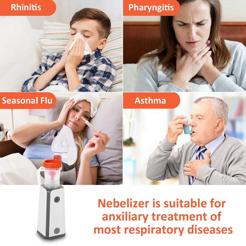 Wholesale Mini Baby Inhalator Compressor Nebulizer Usb Charging Portable DC Nebulizer
