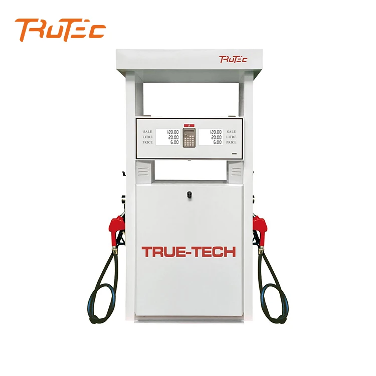 High quality customized gasoline pumping meters double display single nozzle fuel dispenser