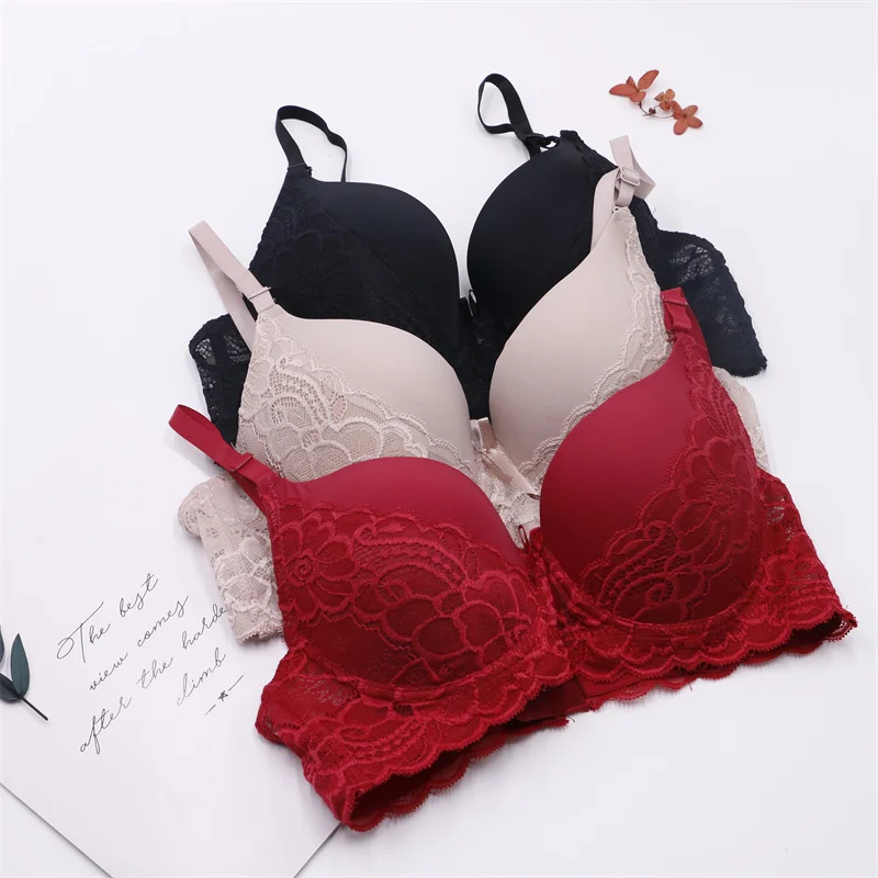 
New Arrival Women Lace Lingerie Fashion Breathable Push Up Lace Underwear 