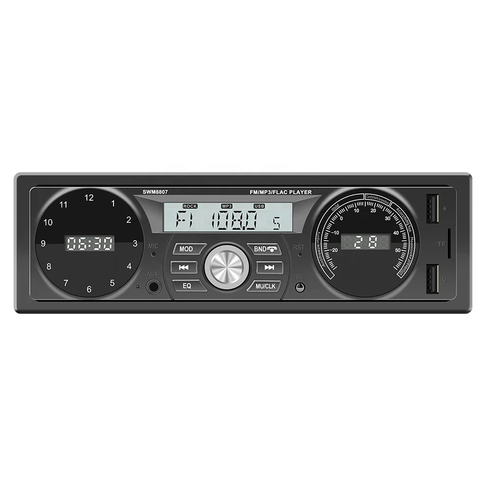 Model 8807 Car MP3 Player Stereo Autoradio Car Radio BT 12V In-dash 1 Din FM Aux In Receiver SD USB MP3 MMC WMA