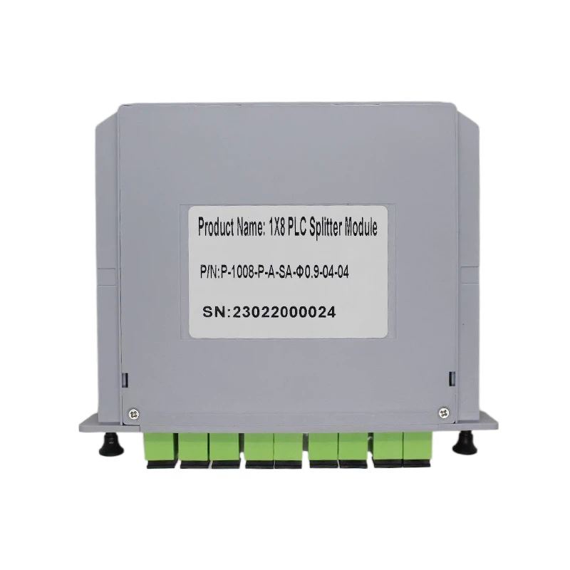 Оптическая оптоволоконная кассета 1x8 PLC Sc/apc Волоконно-оптический сплиттер цена 1x16 1X32 Plc пассивный оптический