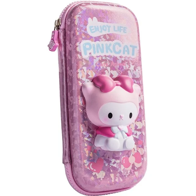 Мягкий милый пенал для декомпрессии, мультяшный пенал с животными, ученический пенал из ЭВА, пластиковая коробка для канцелярских принадлежностей, детский пенал, большая сумка, подарок