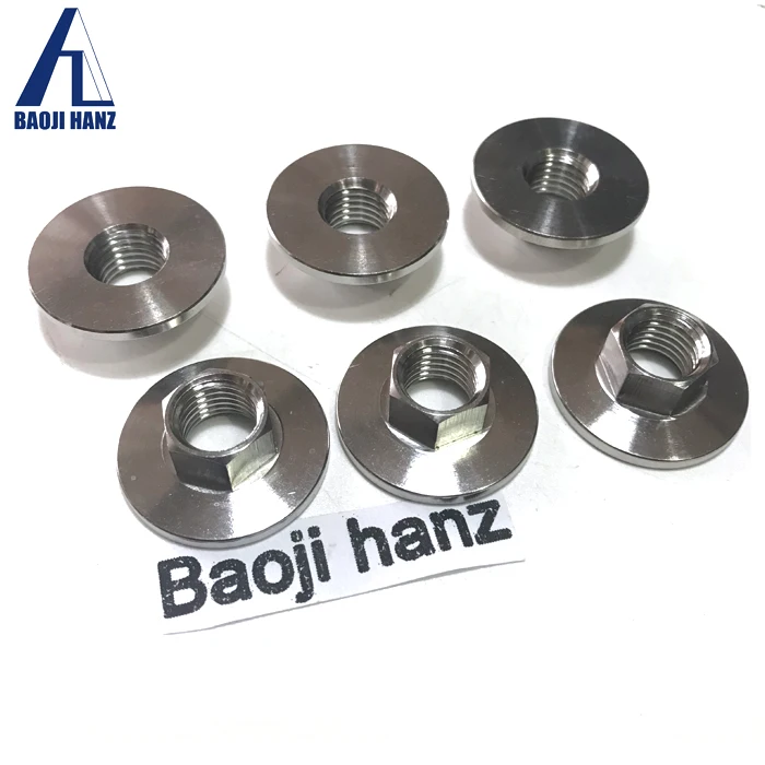 Titanium Grade 5 fasteners DIN6923 titanium hex flange nuts