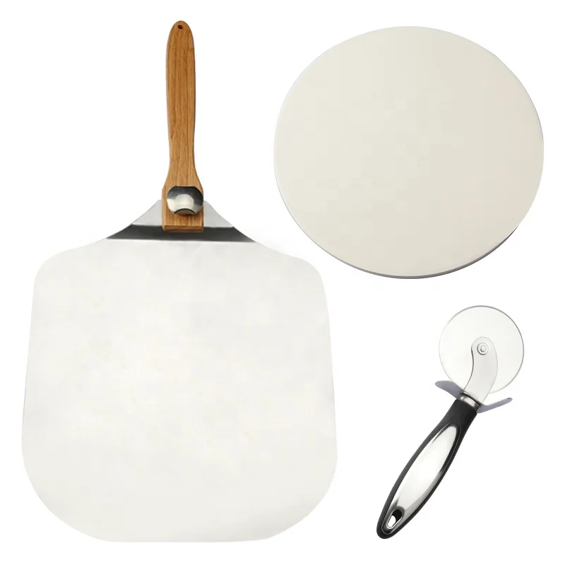 Складной алюминиевый резак для пиццы, 14 дюймов