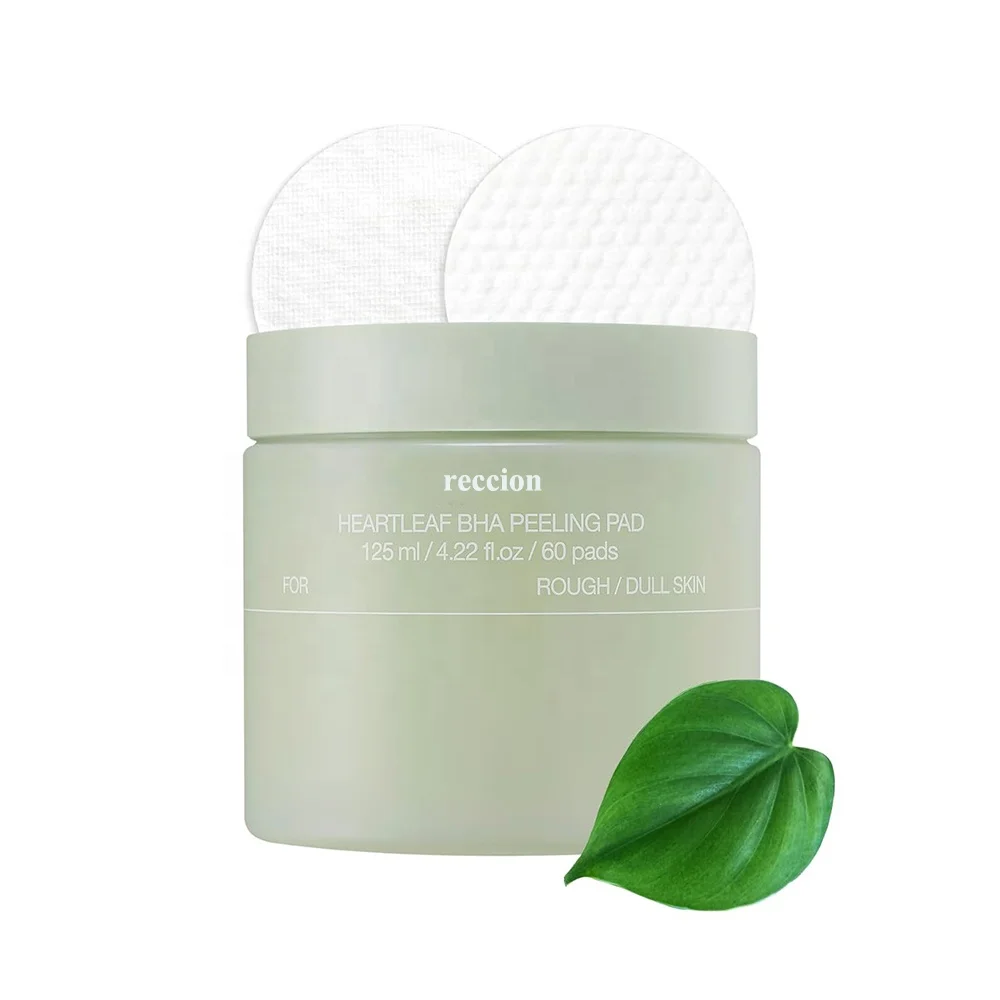 BHA Peeling Pad with Heartleaf Extract Facial Peels Hydrating  Exfoliating Toner Pads For Troubled Skin Breakouts