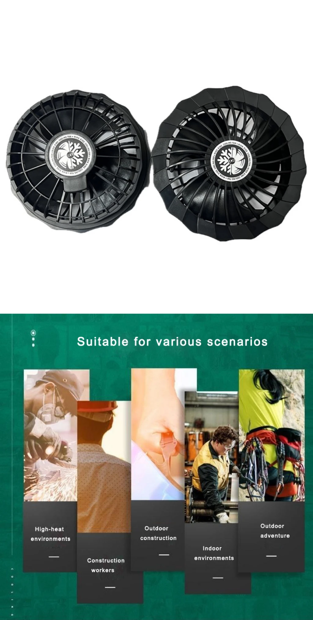 NX Intelligent Cooling Fan Summer High Temperature Work Cooling Vest Fan Air Conditioning Clothes Cooling Fan Cryogen