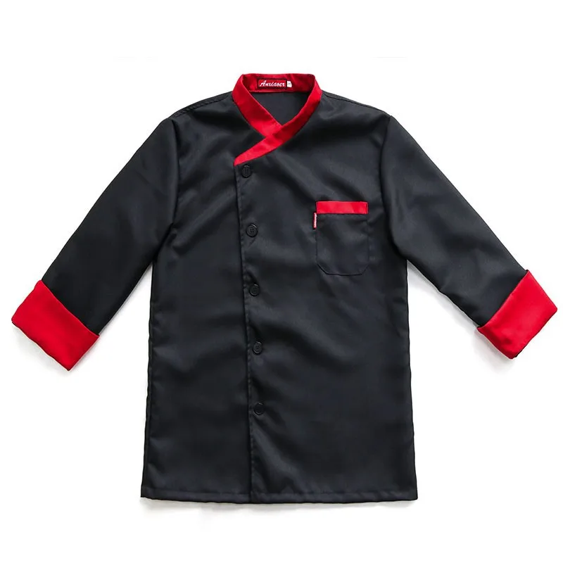 Пальто шеф-повара для кухни ресторана Рабочие куртки профессиональная униформа мужская одежда с длинным
