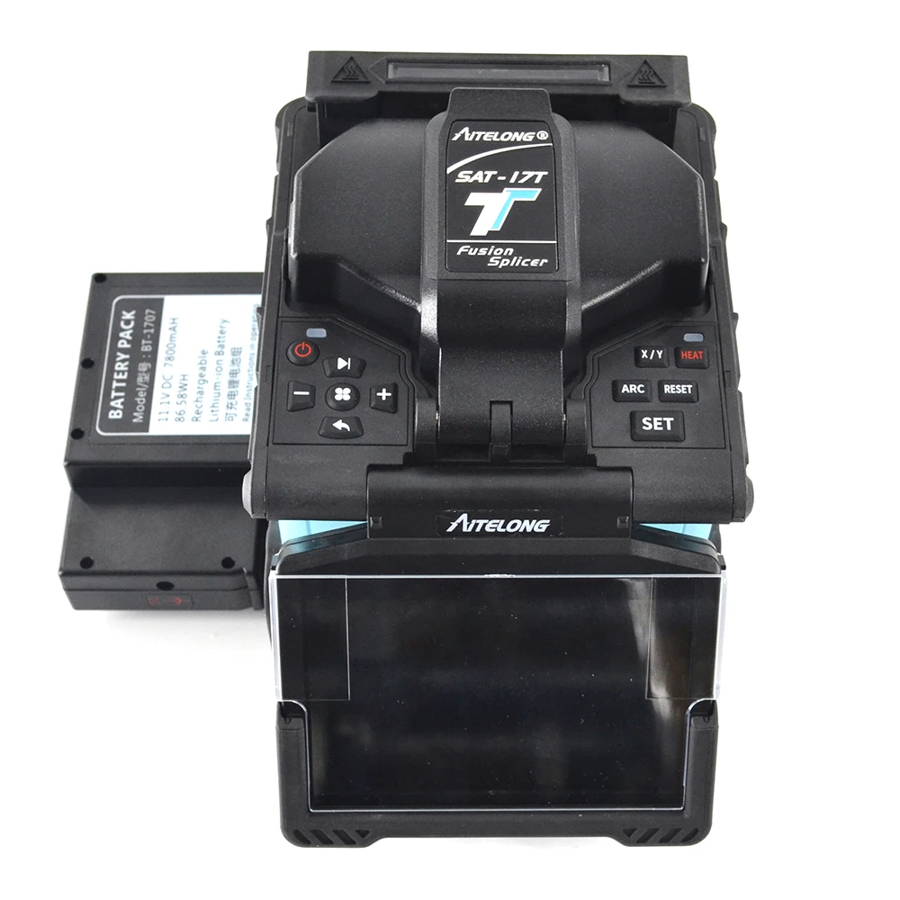 Aitelong SAT-17T 7s fast splicing machine optical Fiber Fusion Splicer 360X magnification equal INNO view 3