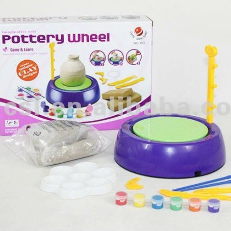 
Pottery wheel workset with drawing toys clay ONLY WE CUTE SUNLIGHT PRODUCE 