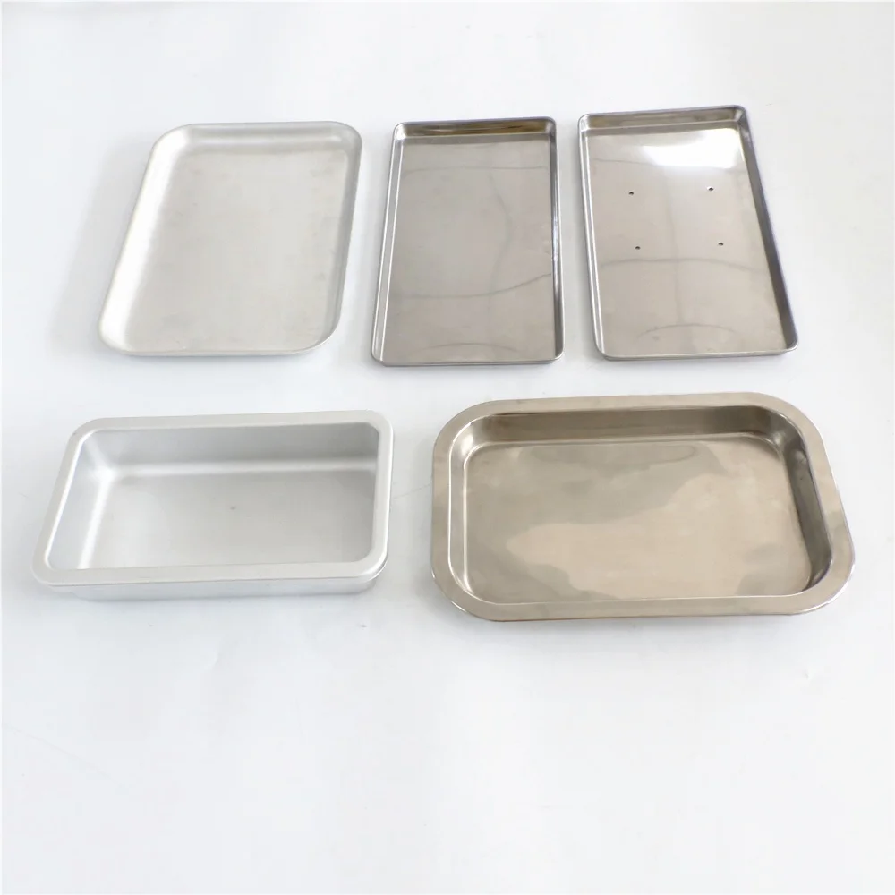 Customize shape Mirror polished stainless steel rectangular tray with food grade