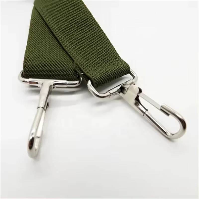 Wholesale Bag Luggage Accessories Metal Black Square End Snap Hook For 38mm Webbing Strap for Handbag