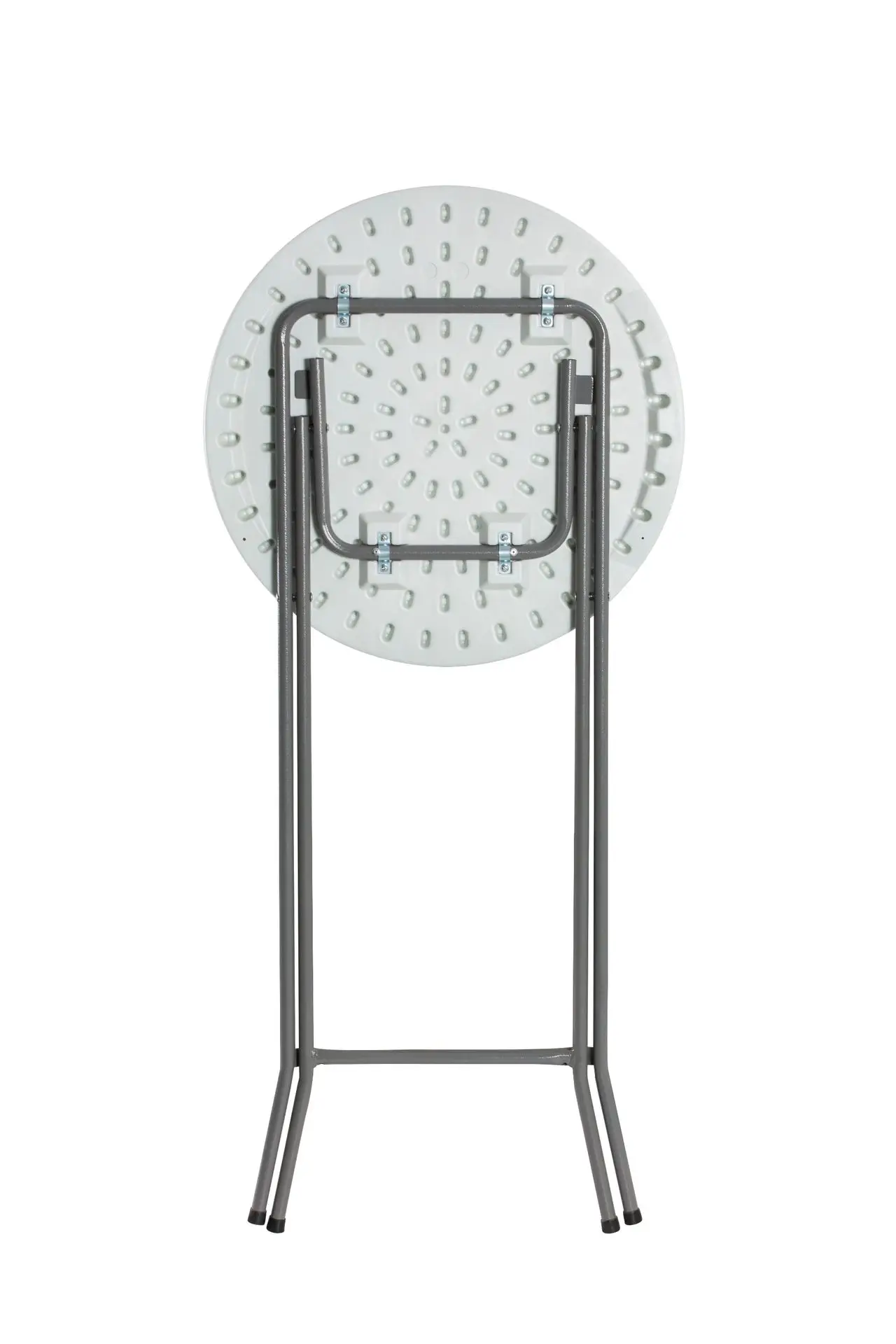 High Quality 80cm High Top Banquet Party Bistro White Plastic Round Bar Folding Cocktail Tables for Sale