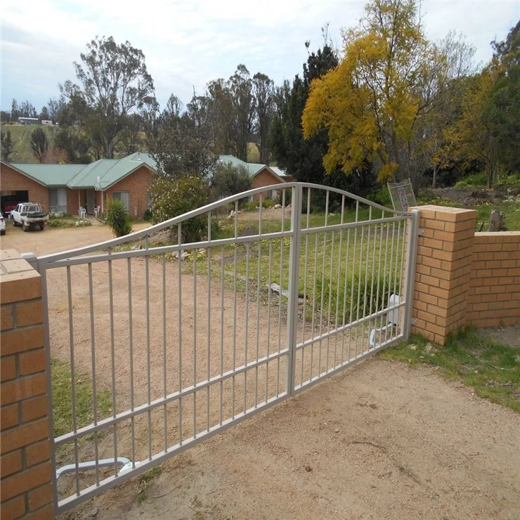 Modern Design Motorized Automatic Aluminum Driveway Gate For Home And Garden