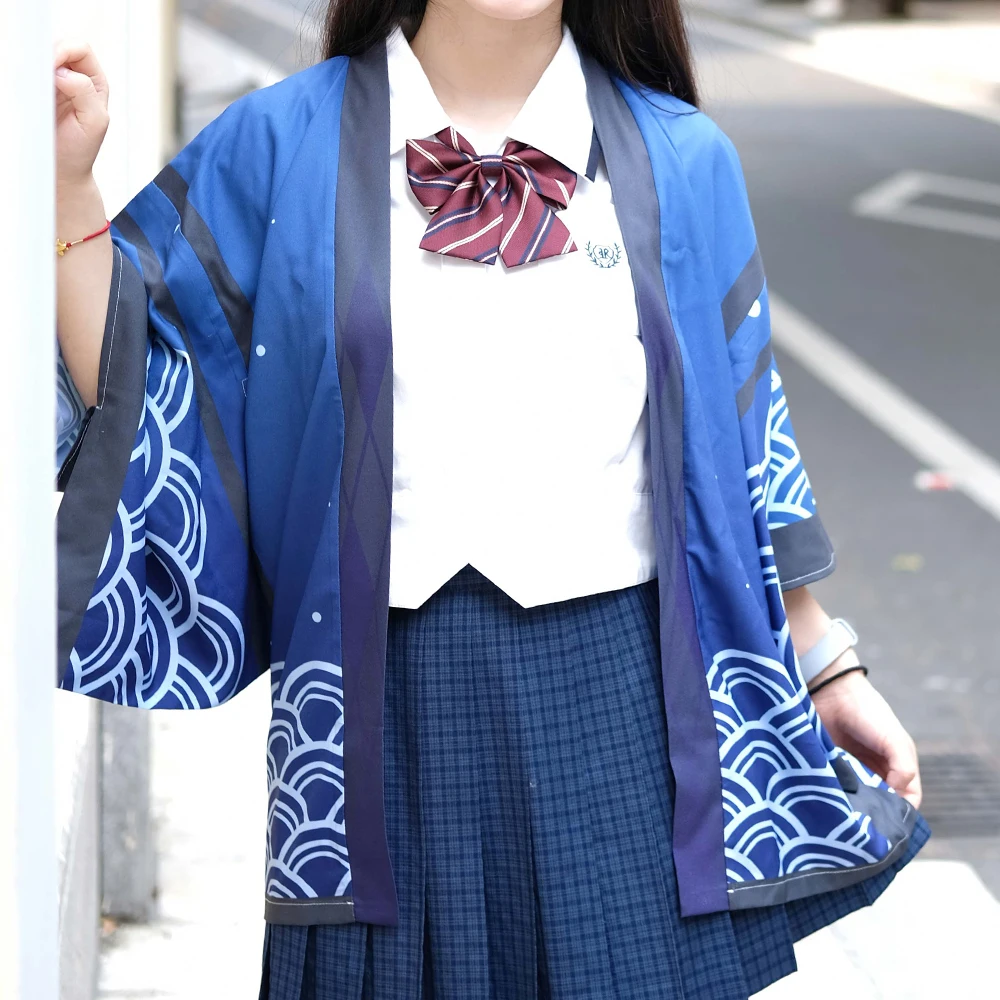 Anime Cosplay T-Shirt Cloak Custom Japan Anime Kimono Haori Otaku Costume Unisex Clothes Happi Coat