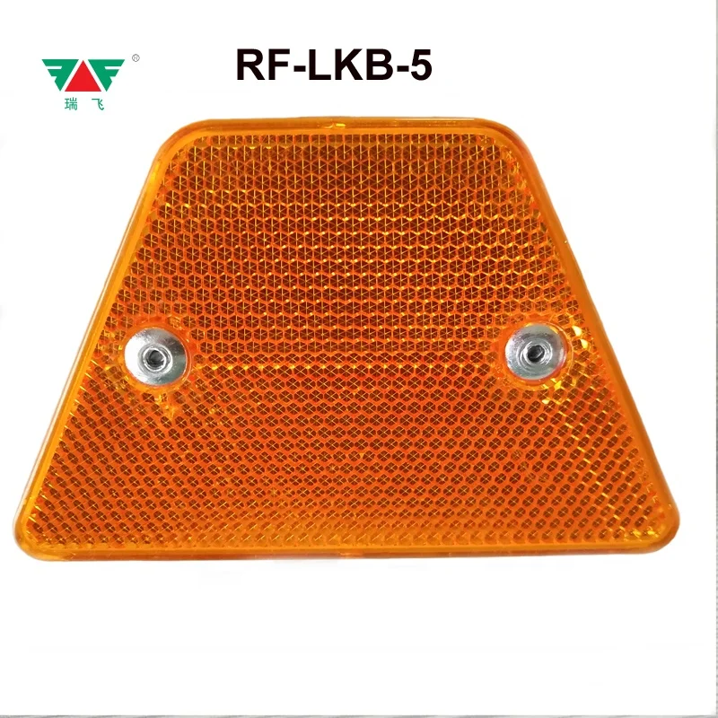 High Visible Highway Using Delineator Yellow-White Double Faced Ladder Shaped Two Reflectors Roadway  Delineator