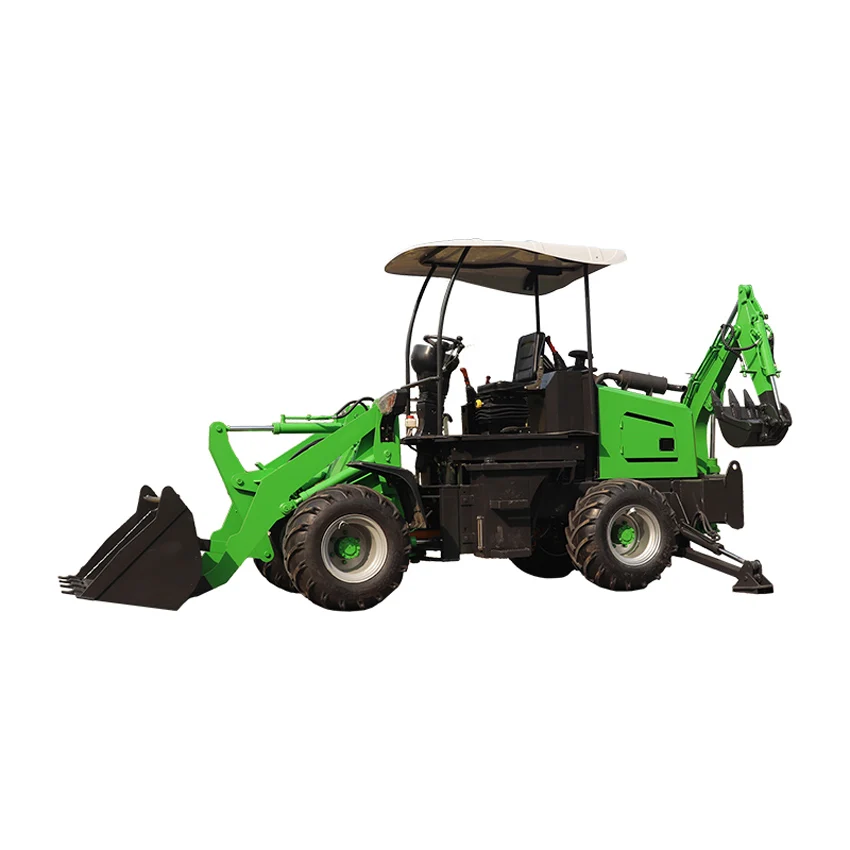free shipping chinese mini backhoe loader 4x4 compact tractor with loader and backhoe