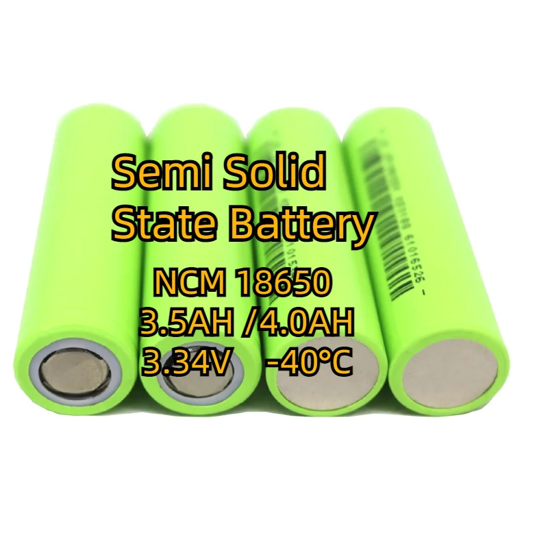 solid state batteries 18650 3500 MAH 3.5AH  4000 MAH 4.0AH solid state battery cell high-density semi solid-state battery