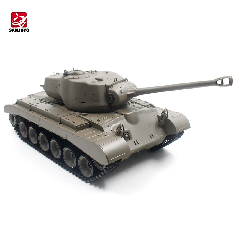 Remote Control Tank SJY-3838 Pershing M26 Heavy Remote Control Tank Metal Track Model Toy