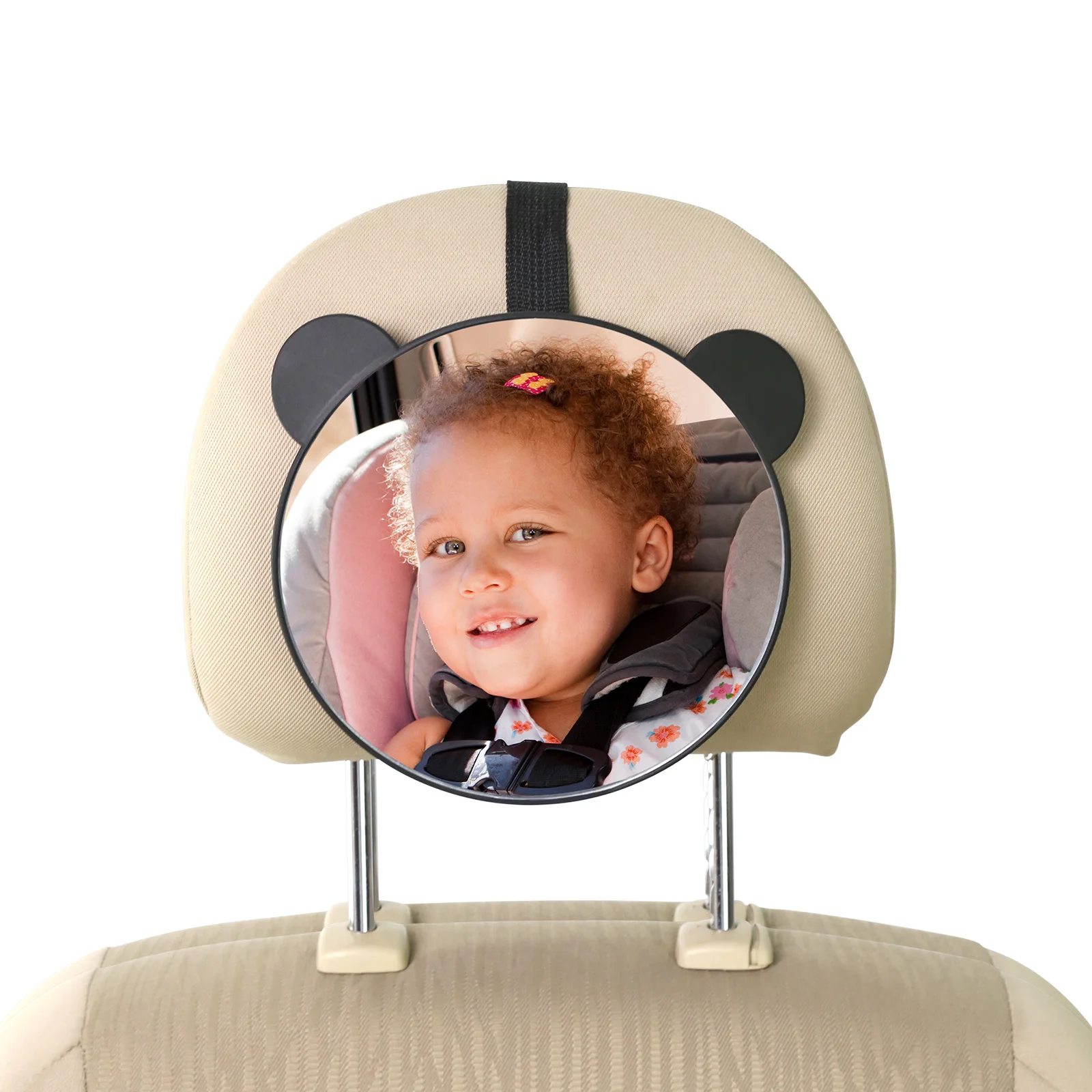 Shatterproof Fully Assembled Baby Safety Car Seat Mirror For Rear Facing Infant