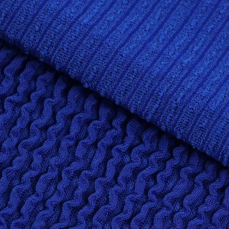 Hot sales Polyester Jersey Elastane Seersucker Spandex Jacquard Crinkle Fabric For Swimwear