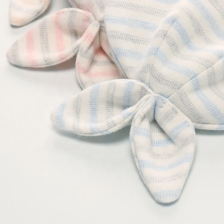 Spring And Winter Fashion Double Bow Baby Caps Warm Baby Beanie Hat For Newborn 0-6 Months