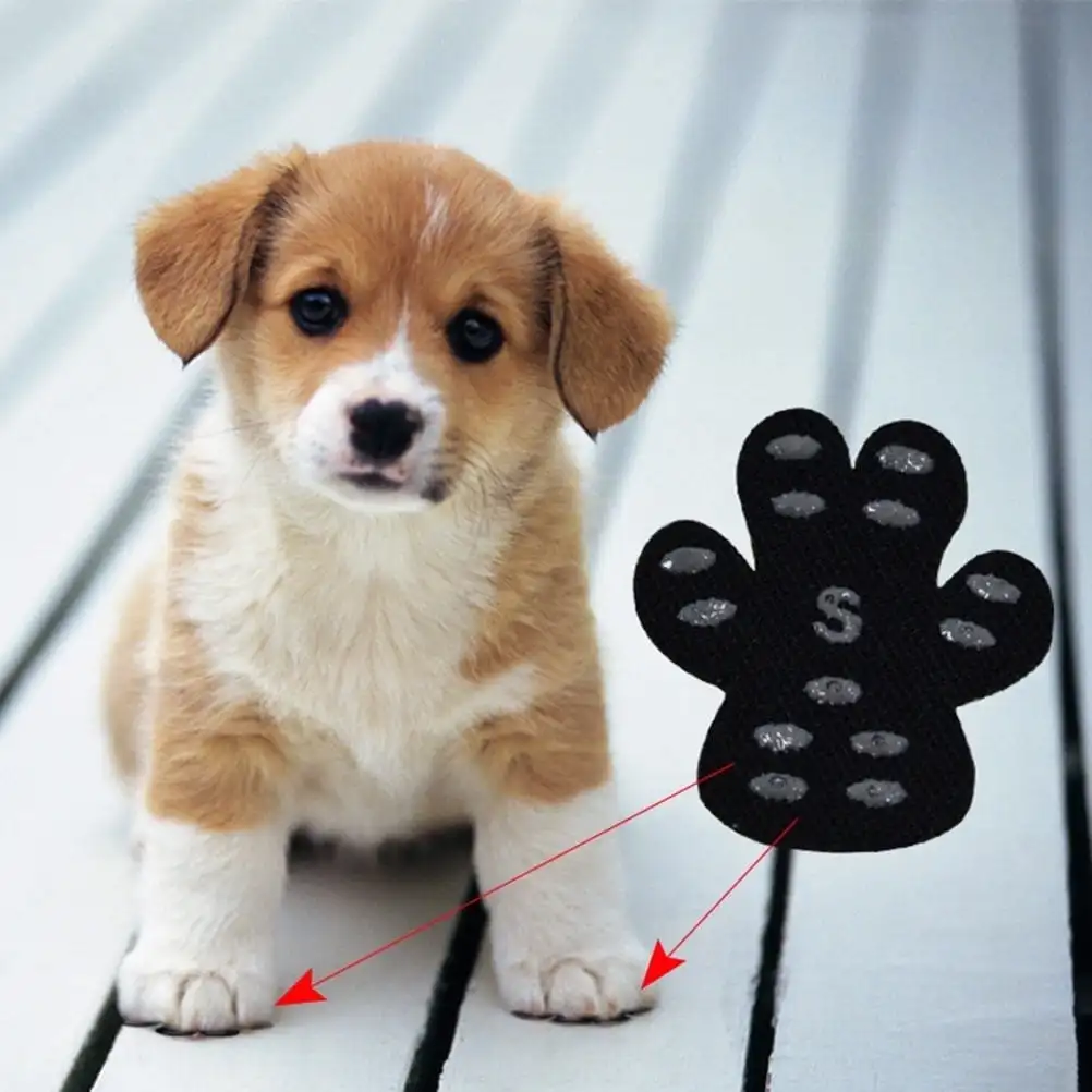 Wholesale 4pcs/set Dog Paw Protection Pads Anti Slip Pet Paw Protector Self Adhesive Dog Paw Stickers