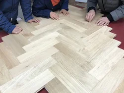 solid American Oak Herringbone Parket wood floors