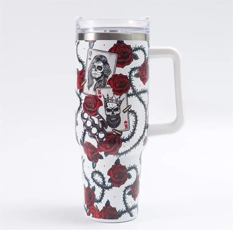 304 Stainless Steel Fashion 40oz Car Cup Cinnamoroll Water Bottle With Tube Gril Women Insulated 820
