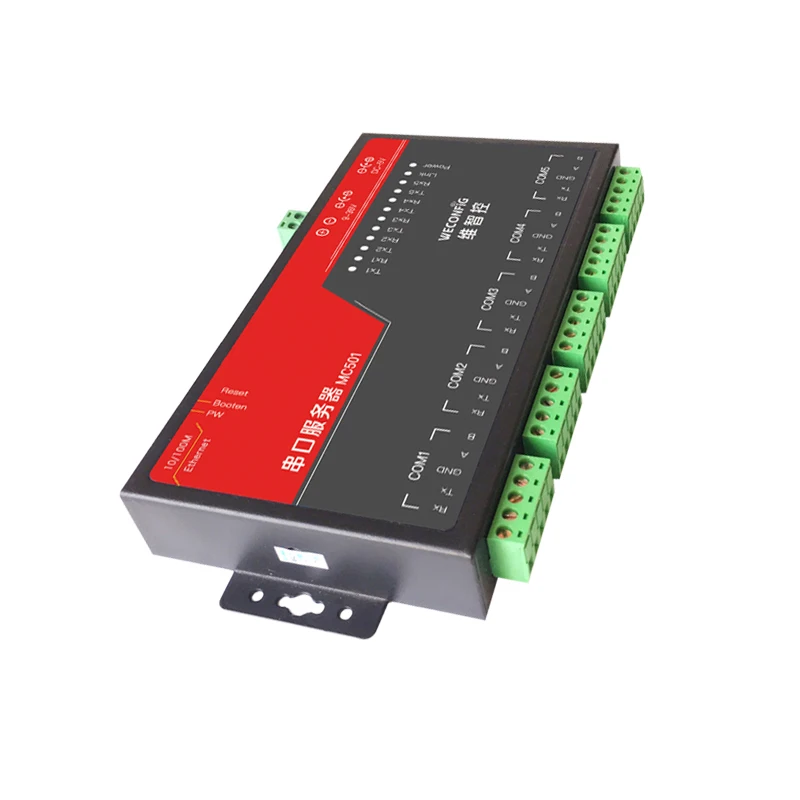 WECONFIG serial port server MC501 Five serial ports and one network port Two-way protocol transparent transmission
