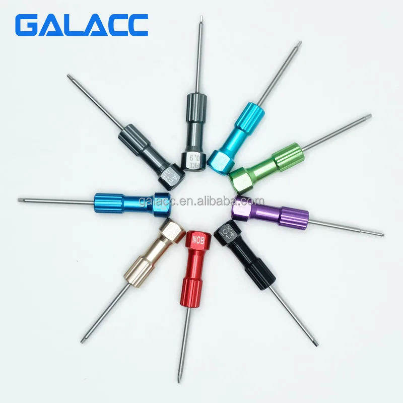 New Arrival Dental Implant Screw Driver Kit Surgical Manual Kit With 6 Drivers For Hand Use Universal Hand Prosthetic Driver Set