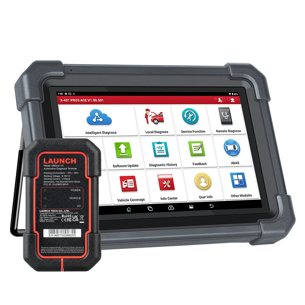LAUNCH X431 PRO TT EU Version Auto Diagnostic Code Reader Full System Online Coding Bidirectional 37 Service OBD2 Scanner