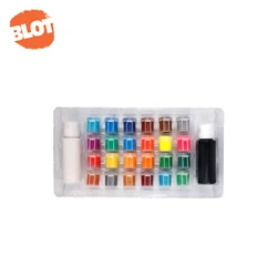 BLOT BRPT800006 26 Colors Mini Tube Packing Washable Fluorescent Poster Color Paint Set For Kids Adults