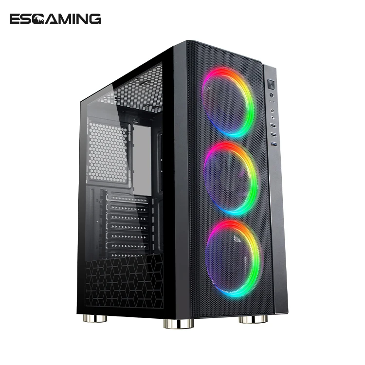 2020 HIGH END SHINNING ARGB FANS MESH и алюминиевый ATX чехол для игрового ПК