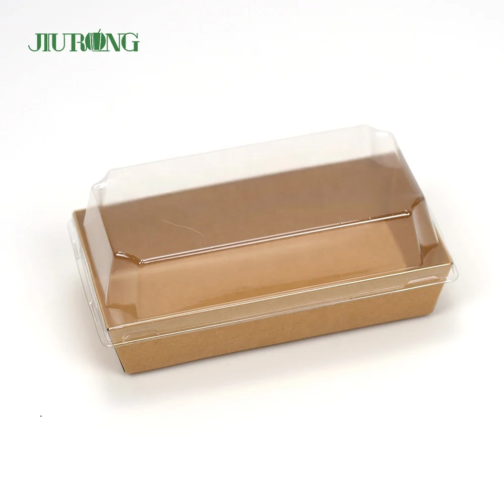 Disposable Pastry Dessert Tiramisu Cake Sandwich Sushi Packaging Catering Kraft Paper Box Food Container Rigid Boxes Guangdong