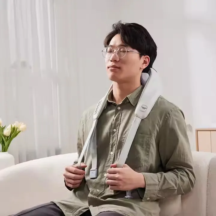 Rechargeable wearable 3d movement massage neck and shoulder and back massager