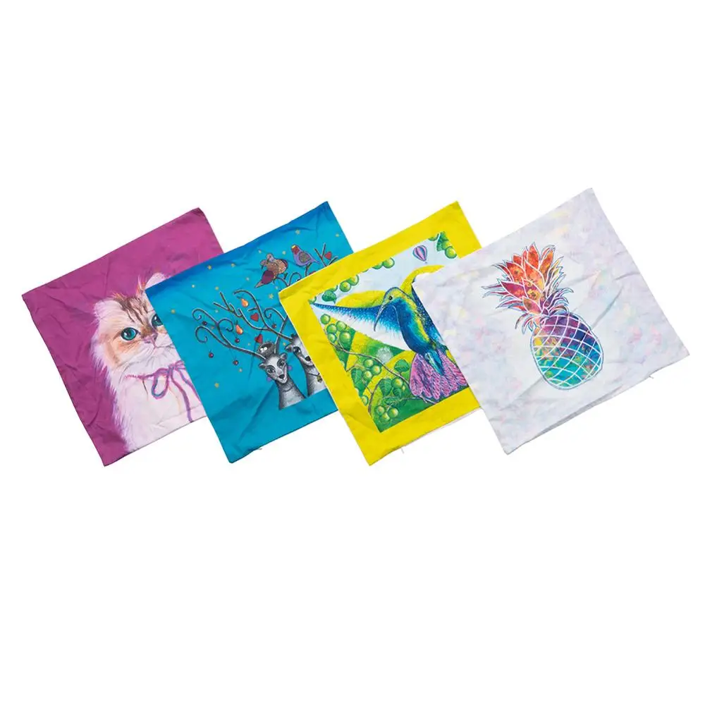 100% cotton digital printed  custom cushion pillow cushion cover