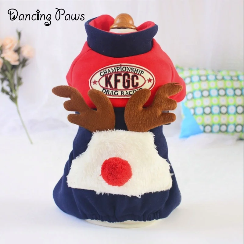 2019 Christmas Dog cats Clothes For Dog Pet Costumes Red Coat Clothing Cute Puppy For Dogs Pets cloth