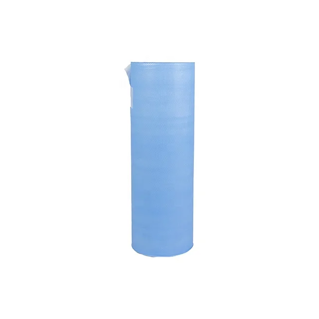 PE film coated Paper Disposable Couch Cover Roll Examination colorful for Bed Paper Roll